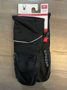 Spyder Men's Black Running Gloves